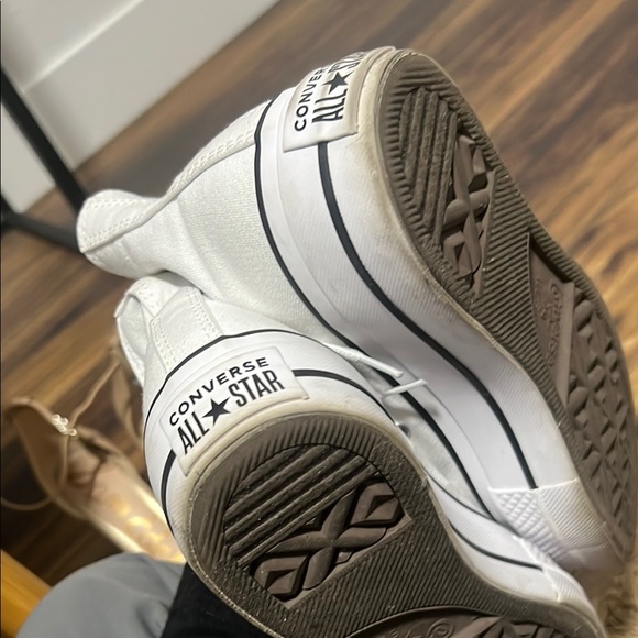 White Converse Chuck Taylor High-Top Sneakers - Picture 5 of 6